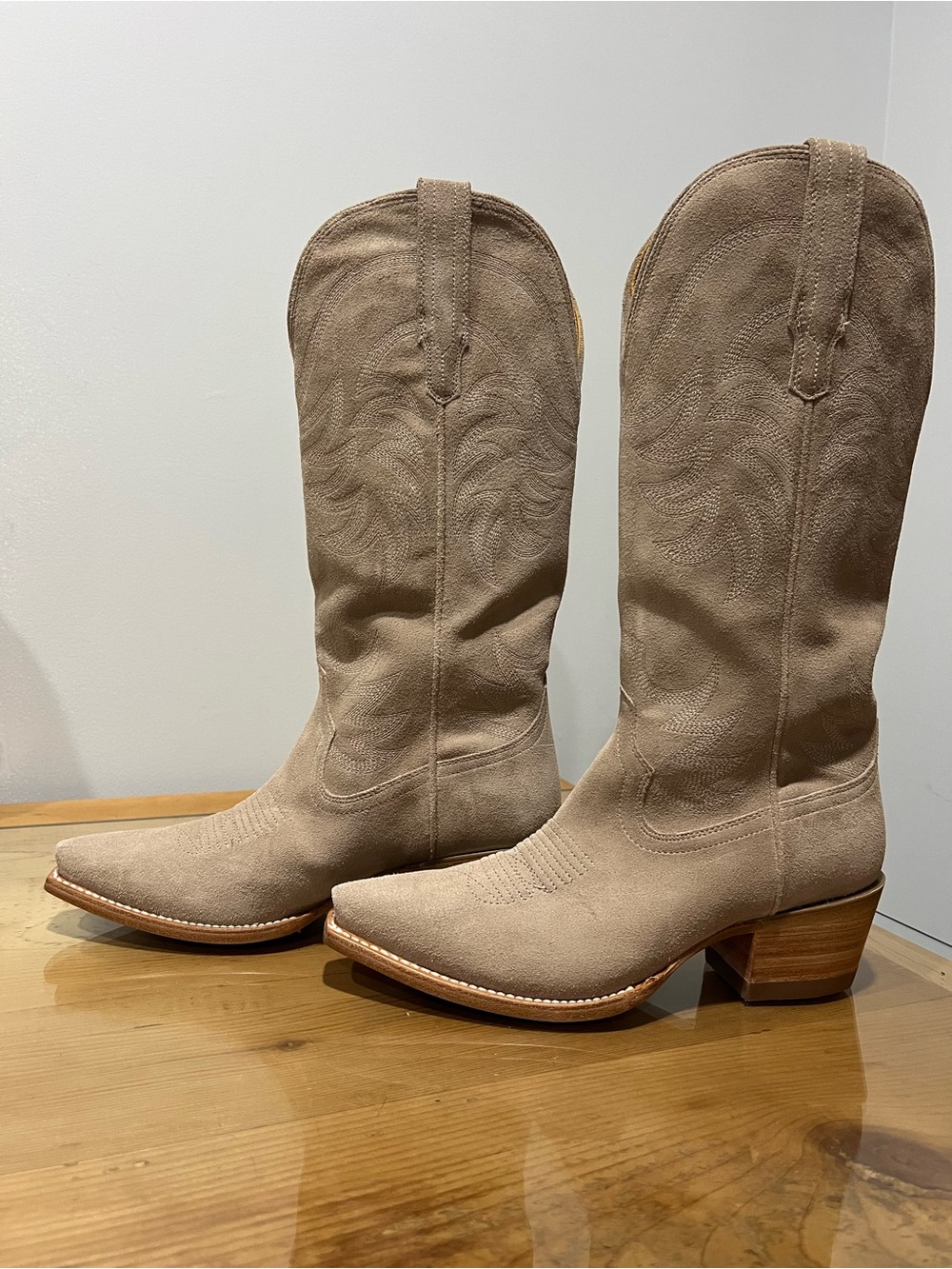 Tecovas Annie Fawn Women's Western Heeled Boots Brown US 9.5